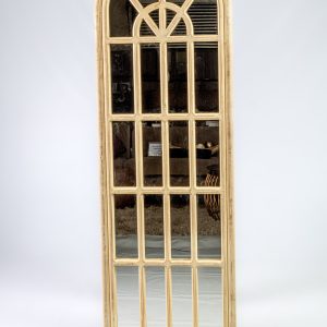 Wooden frame wall mirror